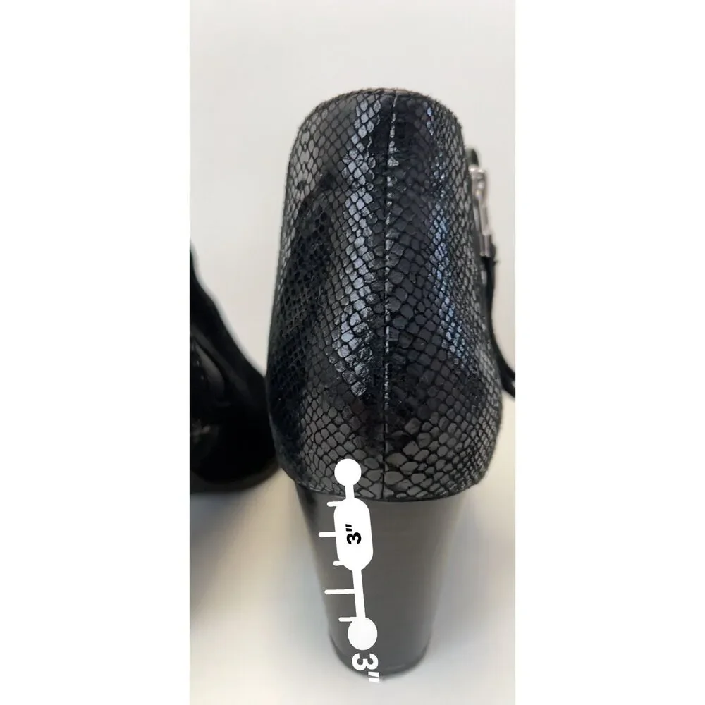 Vionic Anne Black Suede Ankle Boots. Size 9.